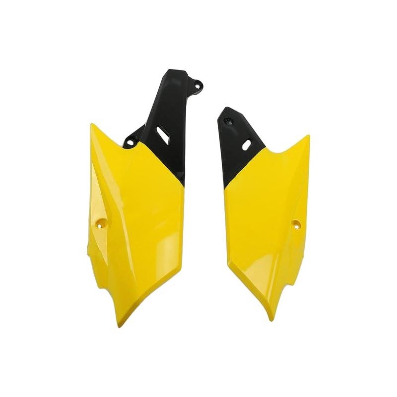 Plaques numéro latérales UFO Yamaha 450 YZ-F 14-17 jaune