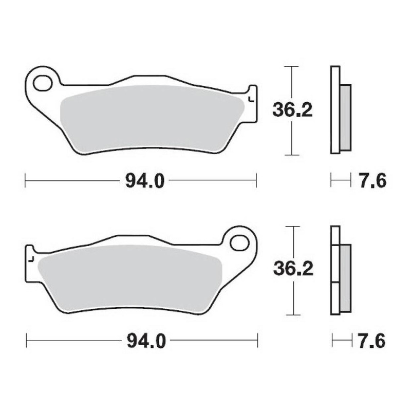 Plaquettes de Frein Moto Master - métal fritté - 93022 - GAS GAS MC 250 22-23