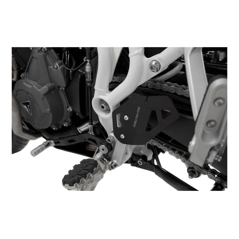 Protège talon gauche SW Motech aluminium noir Triumph Tiger 900 19-23