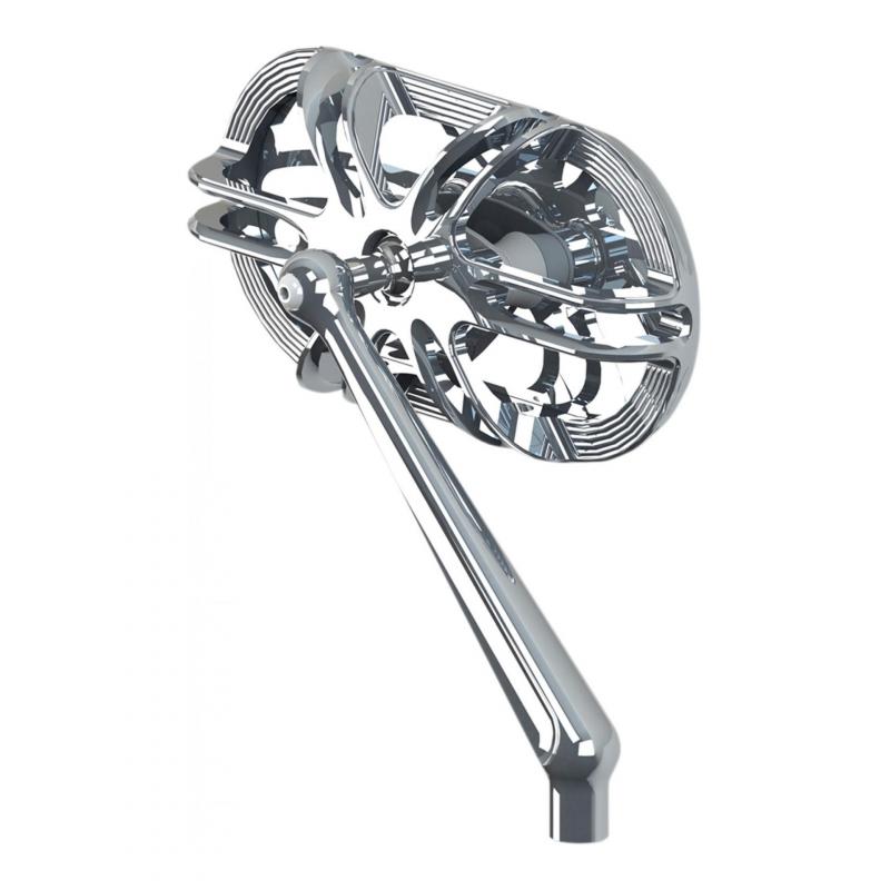Rétroviseur Droit Arlen Ness série Cage Harley Davidson tige chrome