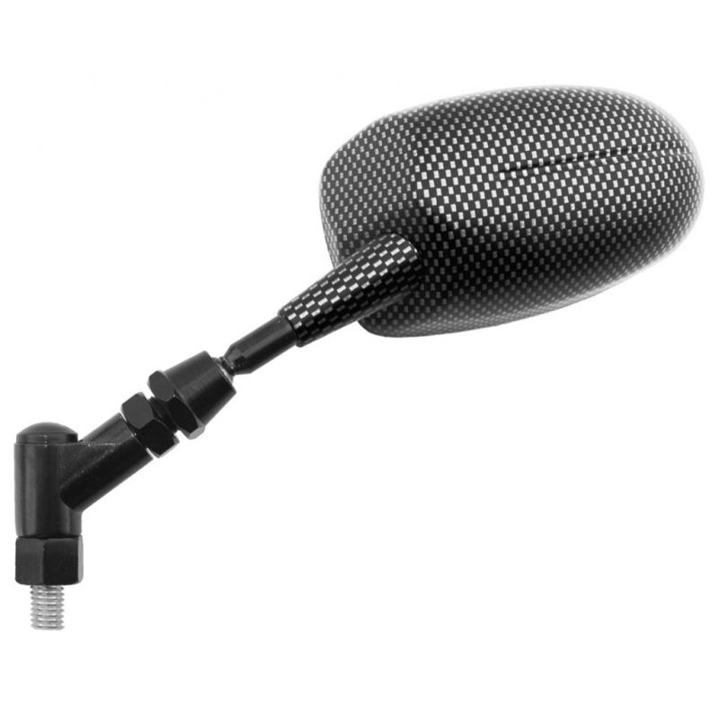 Rétroviseur Vicma gauche ovale F1 carbone brillant