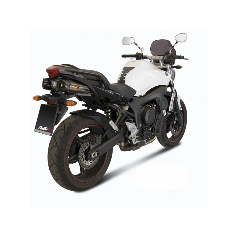 Silencieux double MIVV Suono inox / casquette carbone Yamaha FZ6 Fazer