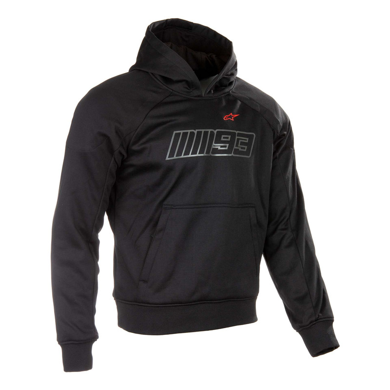 Sweat à capuche Alpinestars MM93 Thunder noir/rouge - Équipement