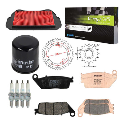 Kit entretien NF Prokit premium Honda VFR 750 F 1990-93