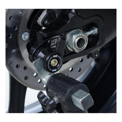 Diabolos de bras oscillant R&G Racing noir sur platine Honda CBR 600 RR 05-16