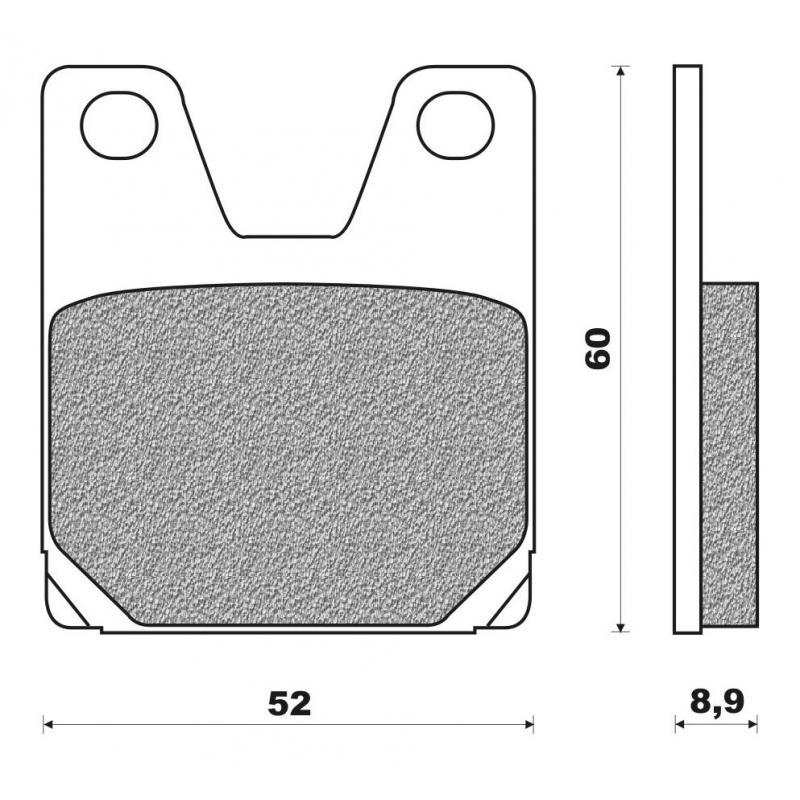 Plaquettes de frein Newfren FD0261BT pour Yamaha YZF-R1 98-01 / 750 YZ