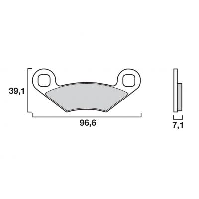 Plaquettes de Frein Brembo Off-Road SX - métal fritté - 07PO01SX