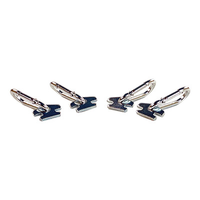 4 mousquetons pour Flexi Rail Acebikes