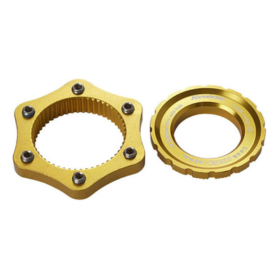 Adaptateur disque Reverse Centerlock vers 6 trous or