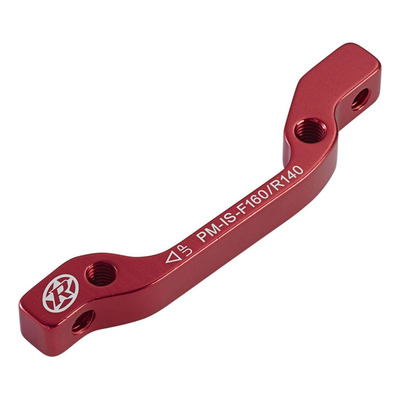 Adaptateur étrier frein Reverse International Standard/Post-Mount (160/140) rouge