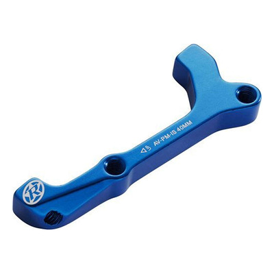 Adaptateur étrier frein Reverse International Standard/Post-Mount (180) bleu