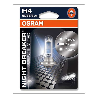 Ampoule Osram H4 Night braker 12V 60/55W