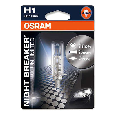 Ampoule Osram Night Breaker intense H1 12V 55W