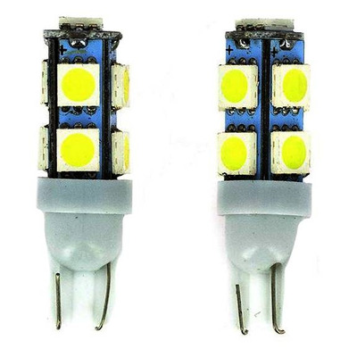 Ampoules Wedge Base T10 - 13 LED - 12V 10W W2.1 x9.5D - SMD 5050