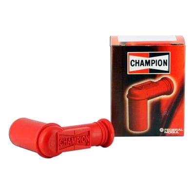 Antiparasite Silicone Champion Ø14mm 90° rouge avec douille