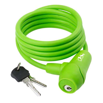 Antivol à câble Ultime Bike à clé Ø8mm x 1,50m vert