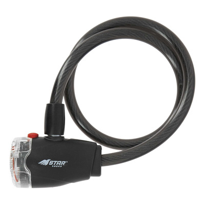 Antivol câble Star Locks à clé 650mm avec lumière LED