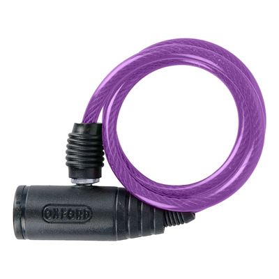 Antivol spiral Oxford Cable Lock violet Ø6 x 60cm