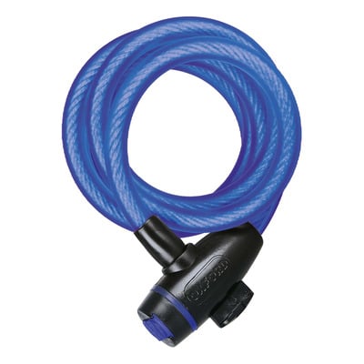 Antivol spiral Oxford Ø12mm x 1,8m bleu