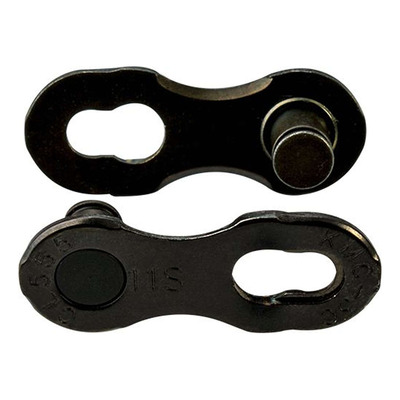 Attache rapide vélo KMC chaîne 11v R noir (x2)
