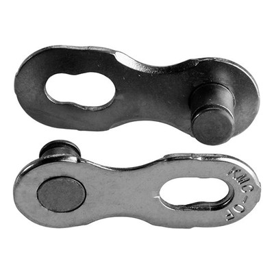 Attache rapide vélo KMC chaîne 12v EPT NR anti-rouille argent (x2)