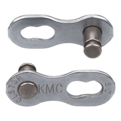 Attache rapide vélo KMC chaîne 7/8v EPT R anti-rouille argent (x2)
