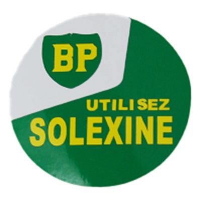 Autocollant BP/Solex Ø4,5 vert/jaune/blanc