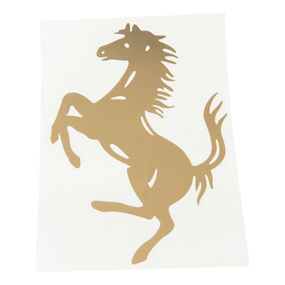 Autocollant cheval or grand modèle