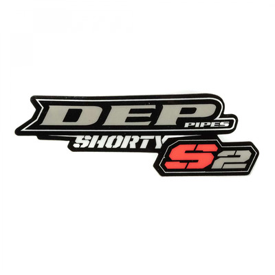 Autocollant d’Échappement DEP S2 Shorty Noir