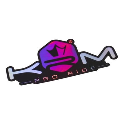Autocollant KRM Pro Ride violet holographique