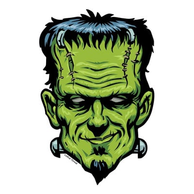 Autocollant Lethal Threat Frankenstein 60X80 mm