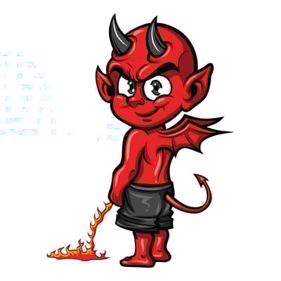 Autocollant Lethal Threat lil devil 60x80 mm