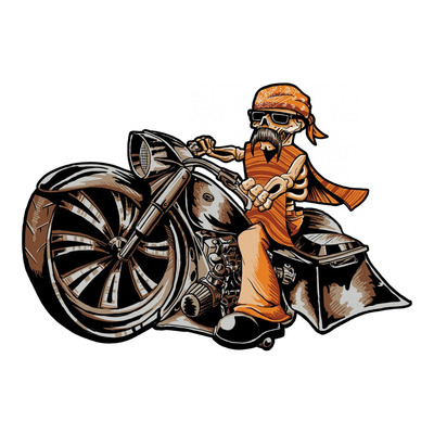 Autocollant Lethal Threat mini low and slow biker 60x80mm