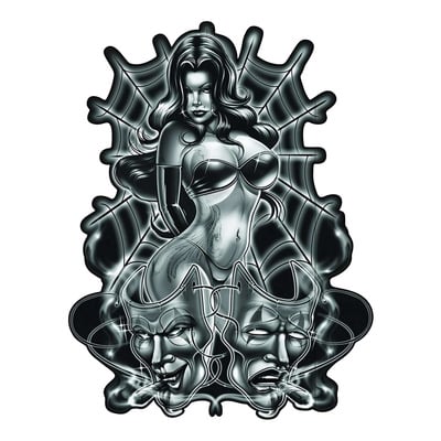 Autocollant Lethal Threat spider woman 150x200 mm