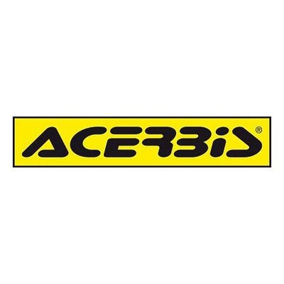 Autocollant logo Acerbis 30cm noir/jaune (10 pièces)