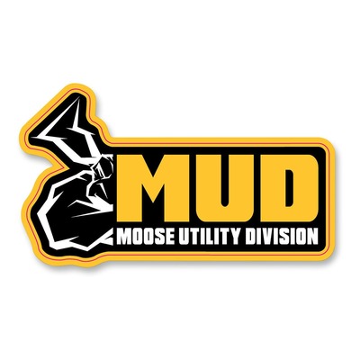Autocollant Moose Racing MUD jaune/noir