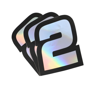 Autocollant numéro 2 Doppler holographique