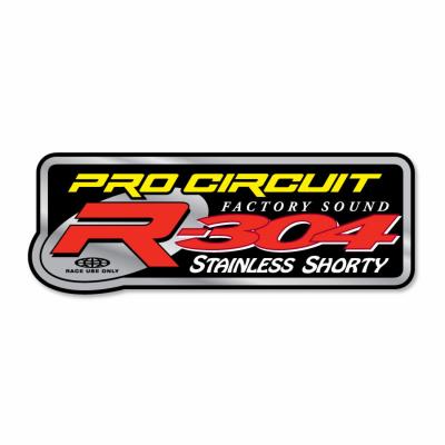 Autocollant Pro Circuit pour échappement R-304 Shorty