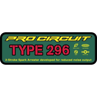 Autocollant Pro Circuit pour échappement Type 296