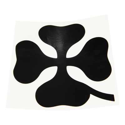 Autocollant trèfle 4 feuilles noir grand modèle