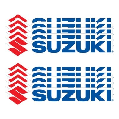 Autocollants D'Cor Visuals Suzuki 15 cm (x10)
