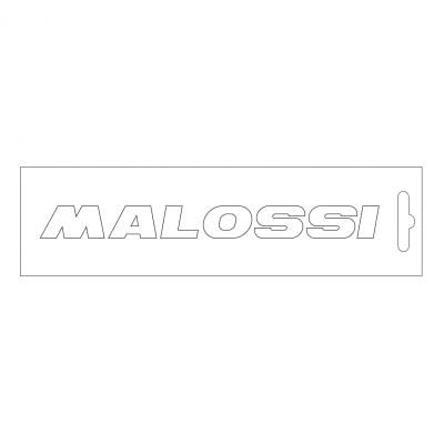 Autocollants Malossi blanc 14 cm