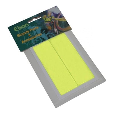 Autocollants réfléchissants rectangle 31x108mm jaune fluo (2 pièces)