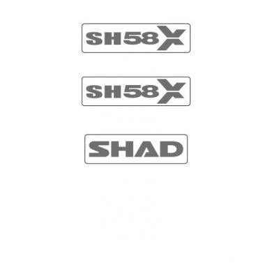 Autocollants Shad pour top case SH58X
