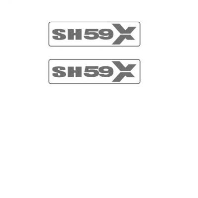 Autocollants Shad pour top case SH59X