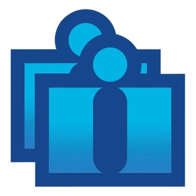 Autocollants stickers Icon Clasicon­™ CO (vendus par 2) bleu