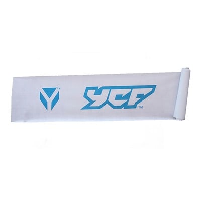 Banderole de piste YCF en feutrine (rouleau 25m / hauteur 1m)