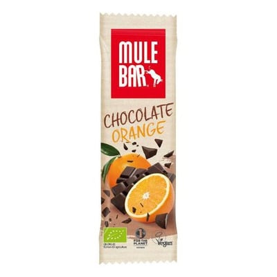 Barre énergétique Mulebar Chocolat, Orange 40g (Boite de 15 barres)