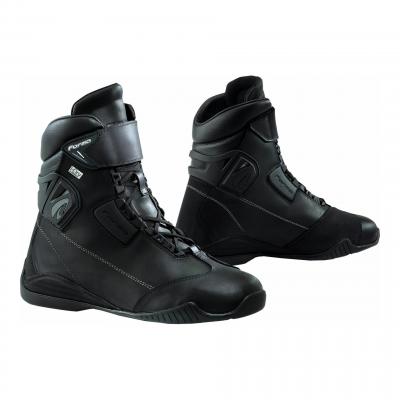 Baskets moto cuir Tribe Hdry® WP noir
