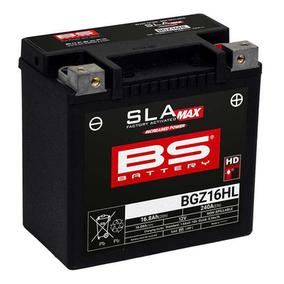 Batterie BS Battery BGZ16HL 12V 16Ah SLA MAX activée usine